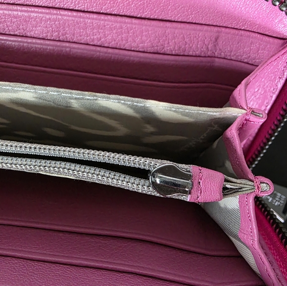 Aimee Kestenberg Pink Zip Around Wristlet Wallet - Picture 10 of 16